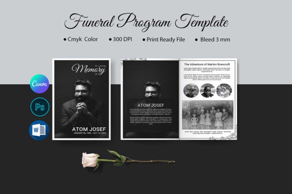 Download 8 Page Funeral Booklet Template - Premium Resources