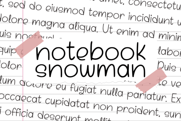 Download Notebook Snowman - Snow Collection