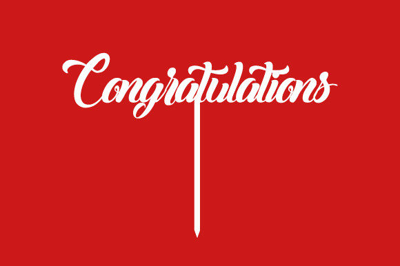 Download Cake Topper Svg, Congratulations Topper - Cake Collection