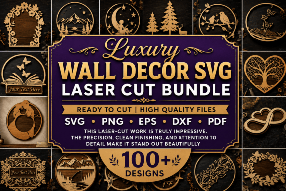 Download Luxury Wall Decor SVG Collection Bundle - Luxury Collection