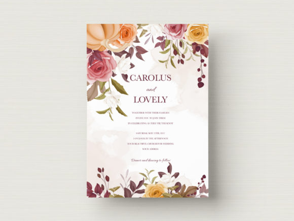 Download Luxury Wedding Card Floral Template - Luxury Collection