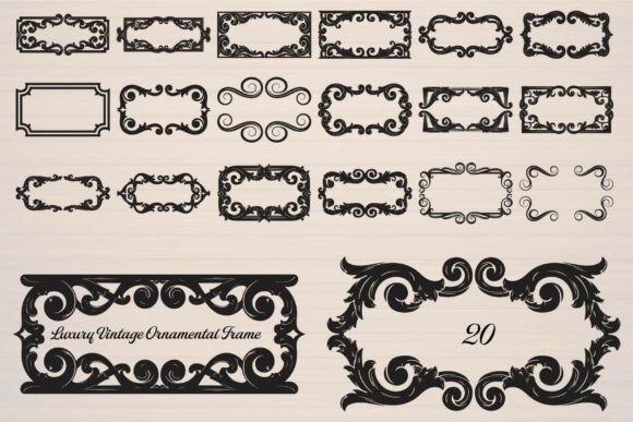 Download Luxury Vintage Ornamental Frame - Luxury Collection