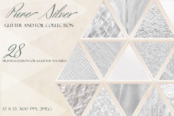 Download Silver Metallic Luxury Digital Paper - Luxury Collection