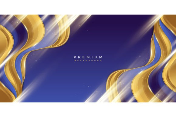 Download Luxury Blue and Gold Background - Luxury Collection