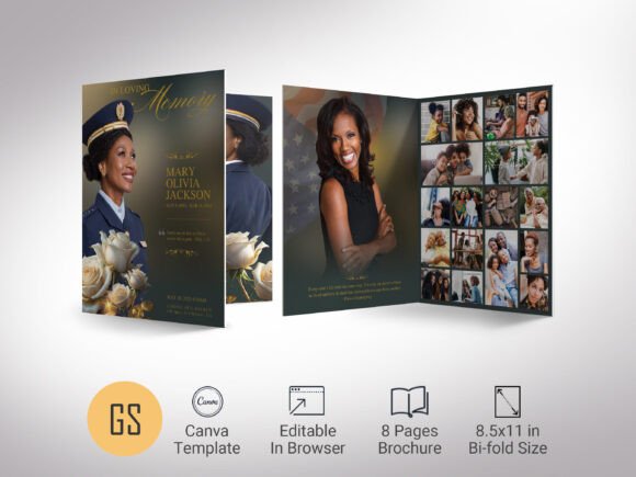 Download Classic Army Tabloid Funeral Program - Funeral Collection