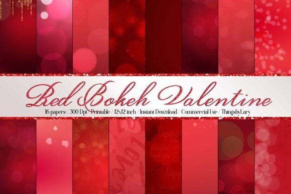 Download Luxury Red Bokeh Valentine Background - Luxury Collection