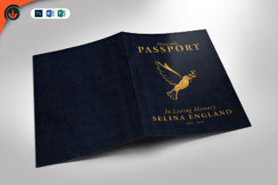 Download Passport Funeral Program Template - Premium Bundle